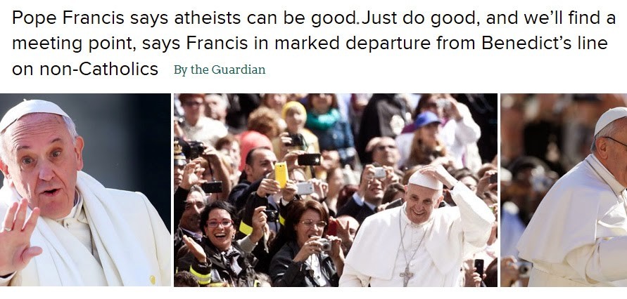 pope loves atheists