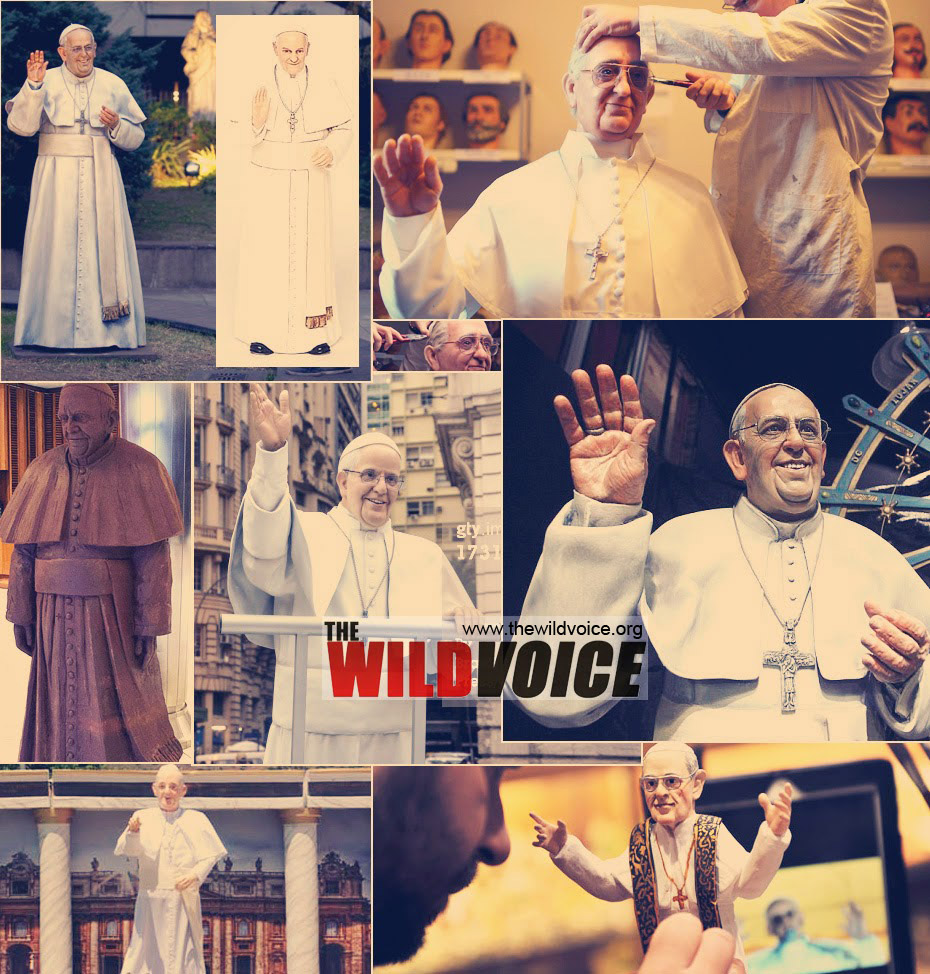 statues of pope francis