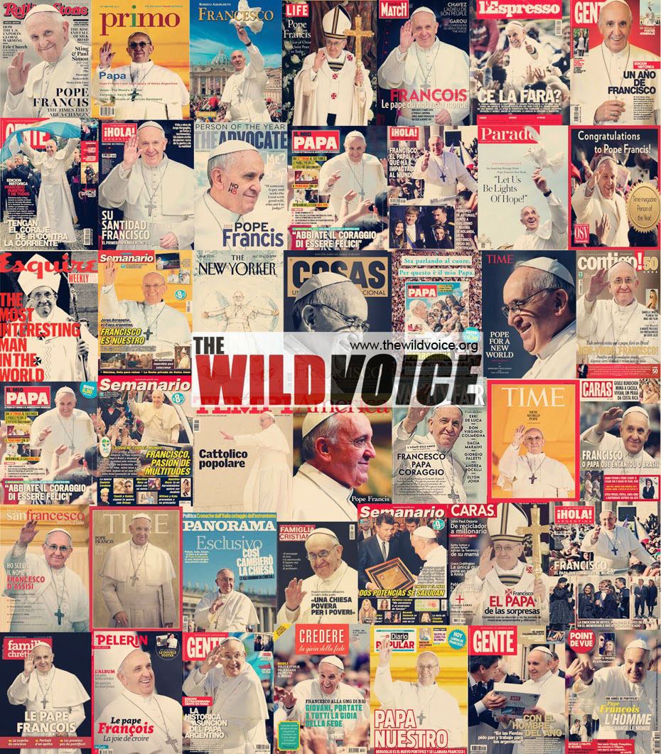 magazine covers of pope francis