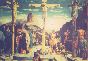 Jesus on cross with thievs