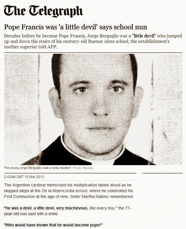 pope was little devil
