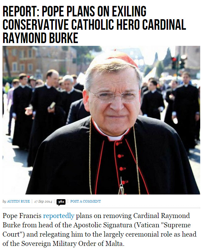 pope francis cardinal burke