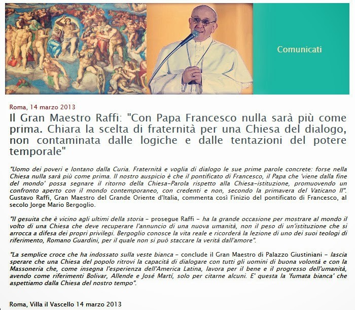 pope francis masons