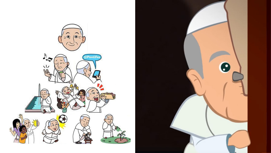 pope francis cartoons